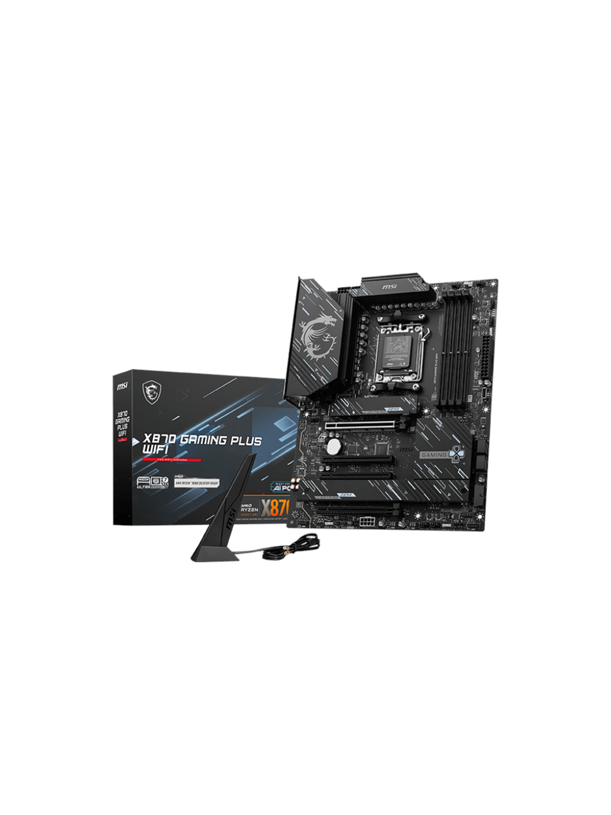 MSI X870 GAMING PLUS WIFI Mainboard - AMD X870 - AMD AM5 - DDR5 RAM - ATX