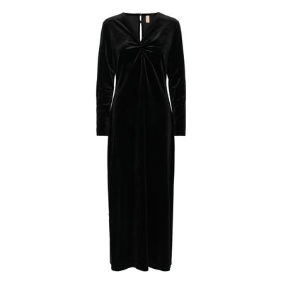 Midikleid CULTURE "Culture DK Kleid CUzoe", Damen, Gr. M, Normalgrößen, schwarz, Kleider Midikleid