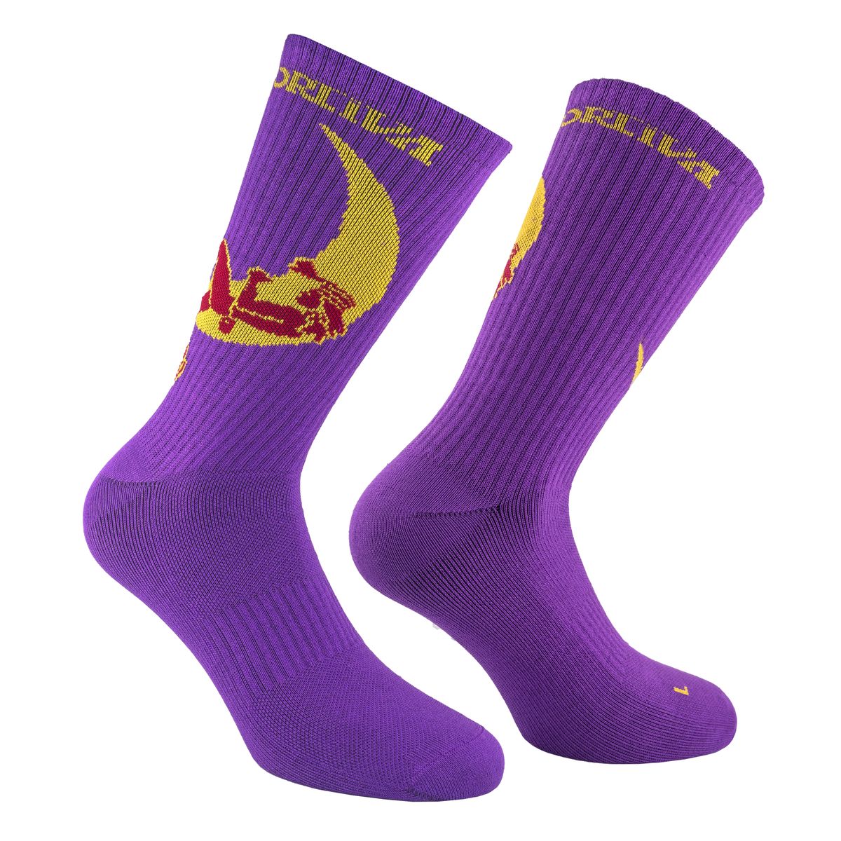 La Sportiva Climbing on The Moon Socks purple/yellow (U00Y00) XL ZZCS003U00Y00XL