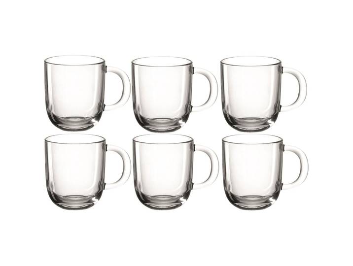 Kaffeetassen-Set Leonardo Transparent Glas H 15 cm 400 ml