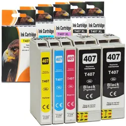 5er Set D&C Tinte für WorkForce Pro WF-4745 DTWF Druckerpatronen kompatibel WorkForce Pro WF-4745DTWF Drucker