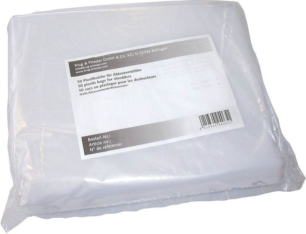 PE-Auffangbeutel, für Aktenvernichter mit Auffangvolumen 75 - 120 l, VE 50 Stk IDEAL