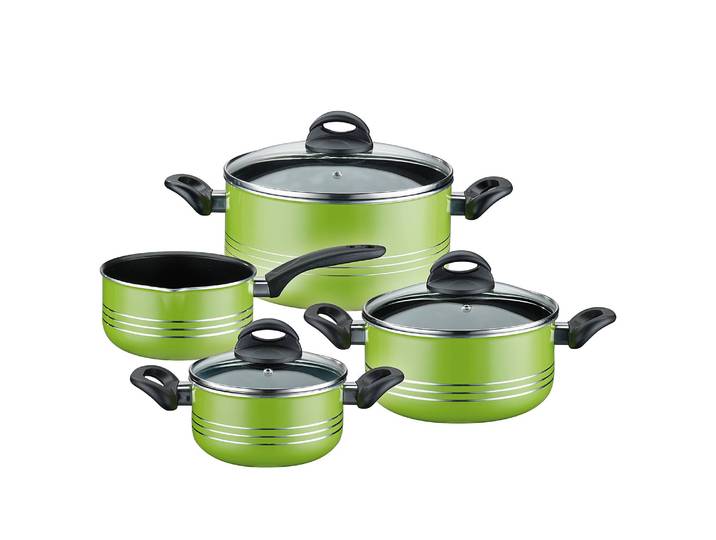 Set de casseroles Milano Color 7 pcs 48 x 26 x 36cm Vert/Vert