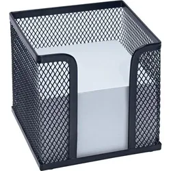 WEDO Notizklotz Metall Schwarz 10 x 10 x 10 cm