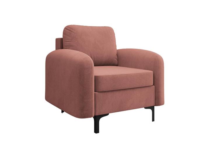 Mirjan24 Sessel Venice, Rosa, Metall, Rechteckig, 94x96x92 cm, Wohnzimmer, Sessel, Polstersessel