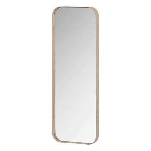 WOOOD Doutzen Spiegel - Metaal - Zand - B/D/H: 110 x 40 x 5 cm