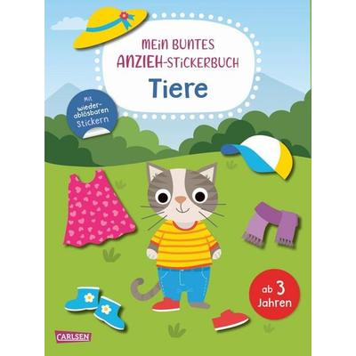 Mein buntes Anzieh-Stickerbuch: Tiere, Taschenbuch von , Carlsen, 978-3-551-19285-1