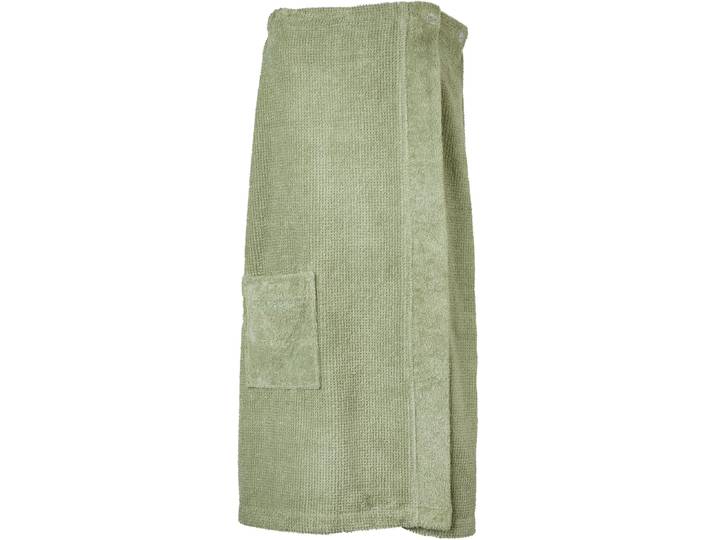 Sarong SCHIESSER Saunakilt Turin für Damen in angesagter Reiskornoptik , grün, Frottier, Hausmäntel, Sarong, OEKO-TEX MADE IN GREEN