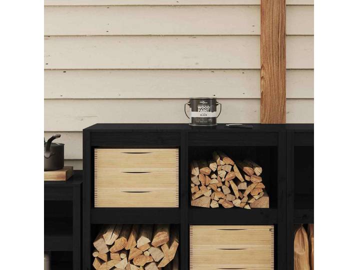 vidaXL Holzfarbe Schwarz 2,5 L Wall Print