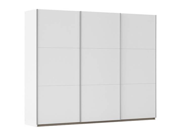 Rauch Möbel Schwebetürenschrank, Weiß, 3 Fächer, 261x210x59 cm, in verschiedenen Größen erhältlich, Schlafzimmer, Kleiderschränke, Schwebetürenschränke