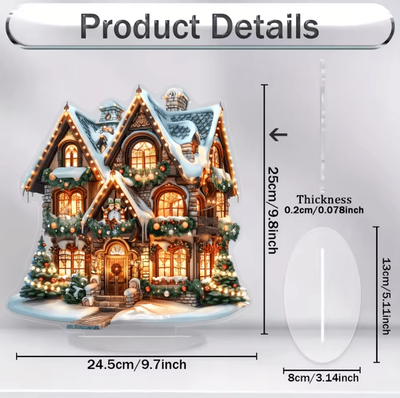 Inspire Curations Boho Christmas Wooden Desktop Decor Christmas Table Decoration Bohemian Christmas Ornament For Home & Bedroom 1pcc