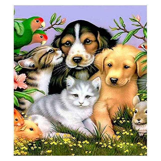 Norimpex 5D-Diamantmosaik - Tiere 40x30cm (54613546)