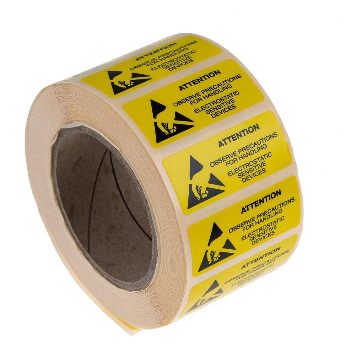 RS PRO ESD Warnetikett 18X36MM (3643571)