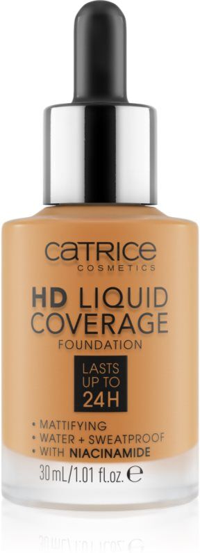 Catrice HD Liquid Coverage foundation shade 066 Warm Toffee 30 ml