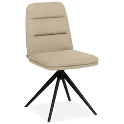 MAISON Stuhl Waco 4 Mikrofaser Beige Sand