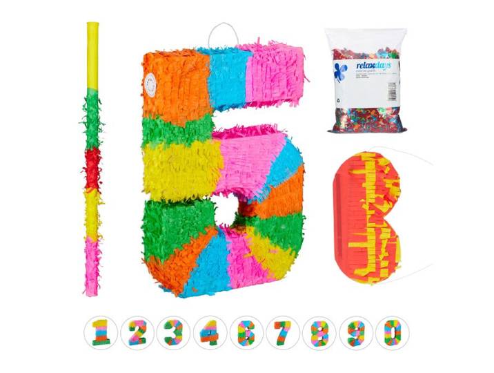 Relaxdays 4-tlg. Pinata Set