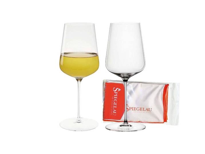 Spiegelau Universalgläser + Poliertuch Definition transparent 550 ml 2er Set, Transparent, Glas, Gläser, Weingläser