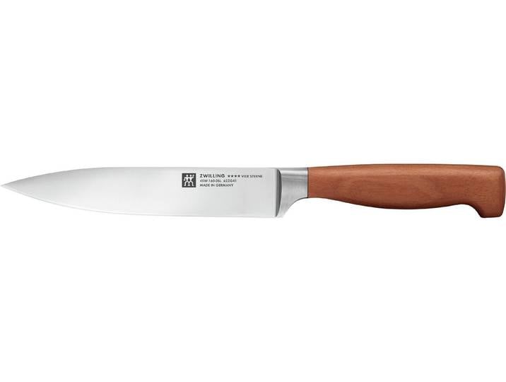 Zwilling Kochmesser **** VIER STERNE Wood, Made in Germany, Eigehärtete Klinge, FSC-Zertifizitiertes Holz