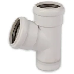 Schallgedämmtes Abwasserrohr Abzweig, 45° Winkel (Ausführung: DN 110/78)
