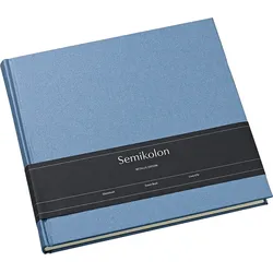Metallic Edition Gästebuch, dunkelblau