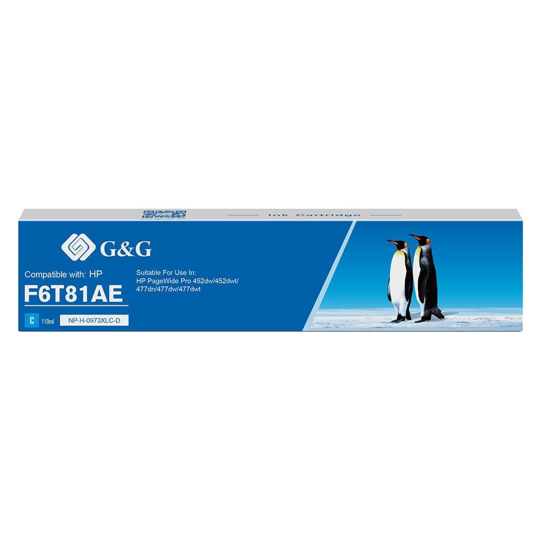 G&G kompatibel Ink mit F6T81AE, NH-R00973XLC, cyan, 7000S (16478)