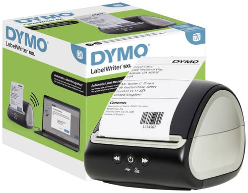 DYMO Labelwriter 5XL Etikettendrucker Thermodirekt 300 x 300 dpi Etikettenbreite (max.): 104 mm USB