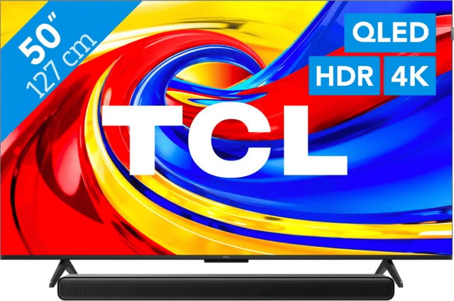 TCL 50 inch QLED P79L 4K TV (2026) met TCL S45H 2.0 Soundbar