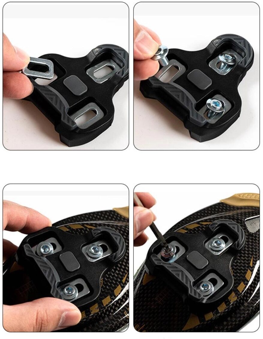 INF Rote 9 Grad TPU Anti-Rutsch Fahrrad Pedalplatten - Verbesserte Stabilität & Leistung