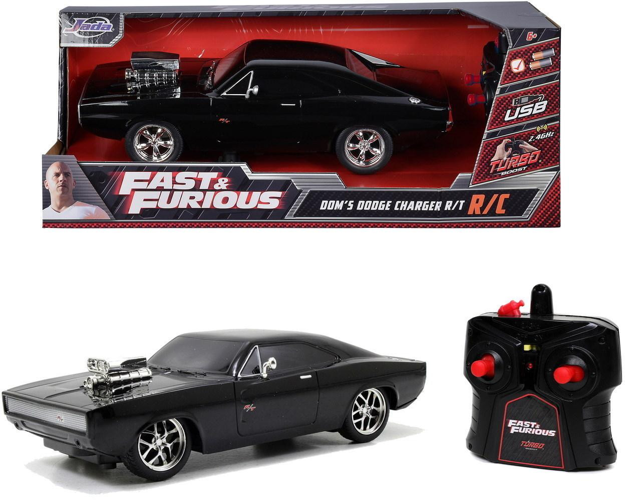 Jada Hollywood R. RC Fast & Furious 1970 Dodge Charger afstandsbedieningsauto schaal 1:16