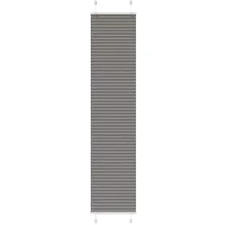 vidaXL Plissee Anthrazit 40x200 cm Stoffbreite 39,4 cm Polyester