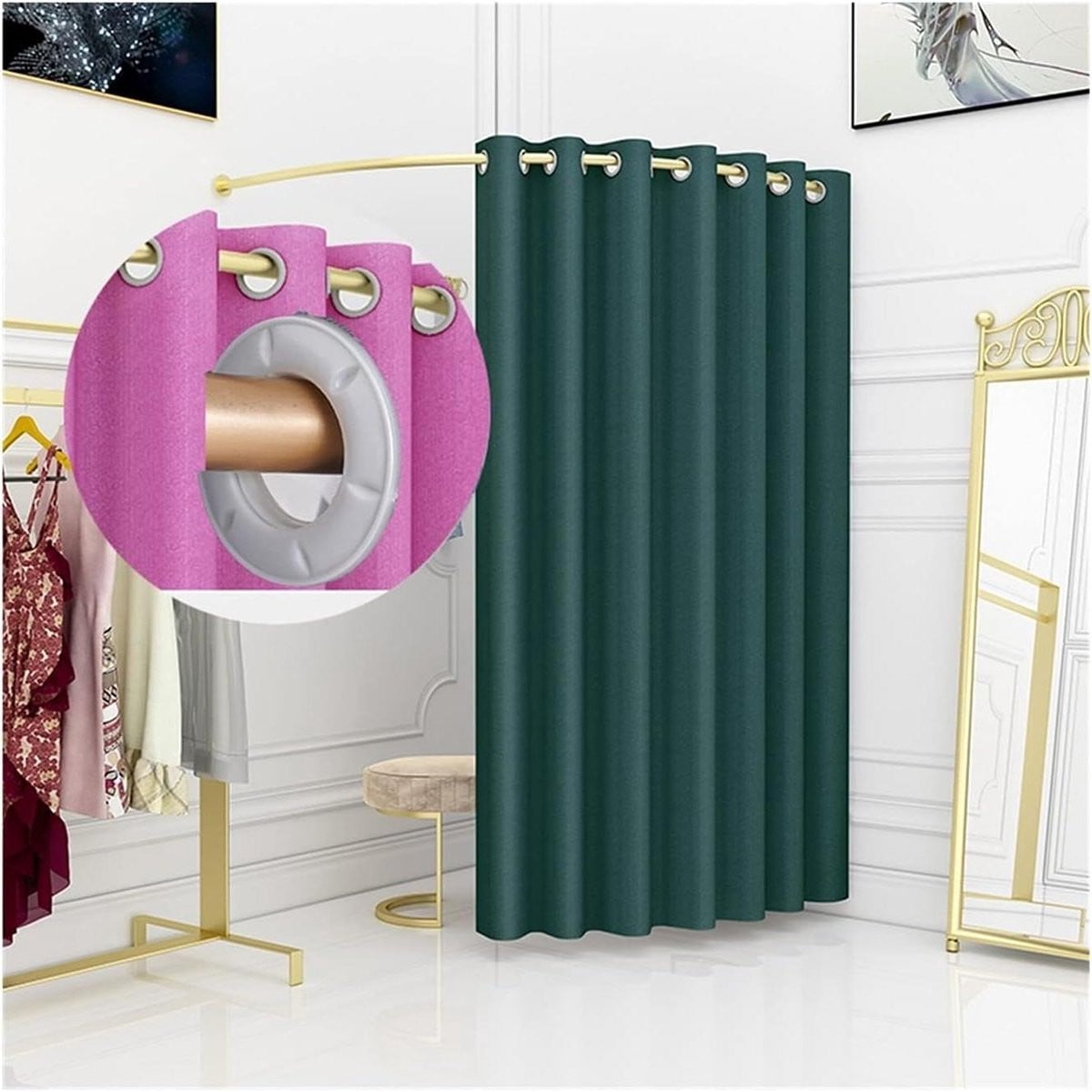Mobiel Paskamer Gordijn met 99% Zonwering en Blackout-effect - Multicolor - Breedte: 100 cm