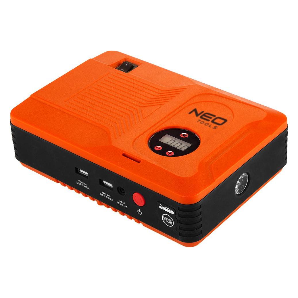 Neo Tools Boot unit (Jumpastarter unit, power supply - 14Ah, compressor 3.5BAR, flashlight) (400 A, 14000 mAh) (11-997)