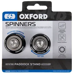 Oxford Prismabuchsen M6 x 1, 0 mm, Prismabuchsen "SPINNERS" Für V-Aufnahme, drehbar, schwarz