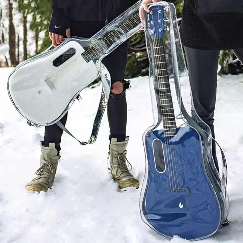INF Transparente 42-Zoll-Aufbewahrungstasche für Gitarren