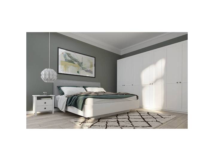 Armoire country 315 x 222cm Blanc/Blanc alpin Basic