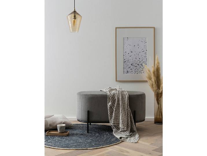Livetastic Hocker, Grau, Metall, 80x42x40 cm, Wohnzimmer, Hocker, Sitzhocker