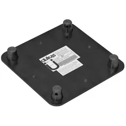 Alutruss DECOLOCK DQ4-WPM Wandplatte MALE sw, Montage Lichttechnik, Schwarz