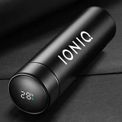 Modern Mode Marketplace Smart Temperature Water Bottle With LED Display black