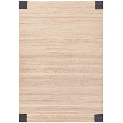 TEPPICH Schwarz/Beige 160/230 cm Jute Amravati