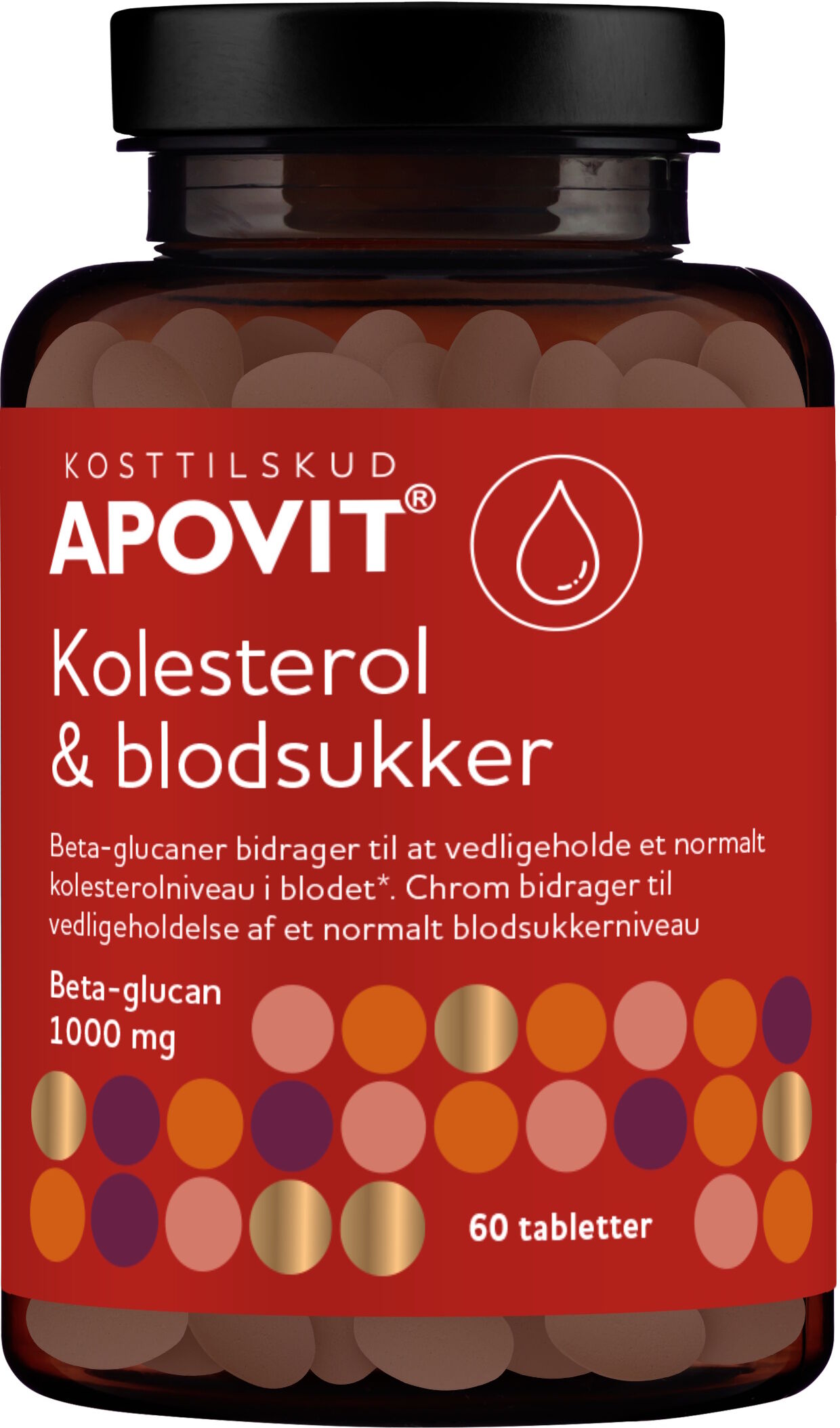 Apovit Kolesterol og Blodsukker Kosttilskud 60 stk