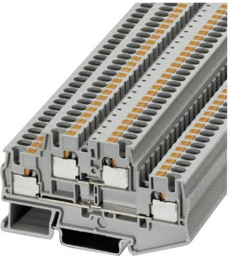 Phoenix Contact 3211786 Doppelstockklemme 6.2mm Schnellanschluss Grau