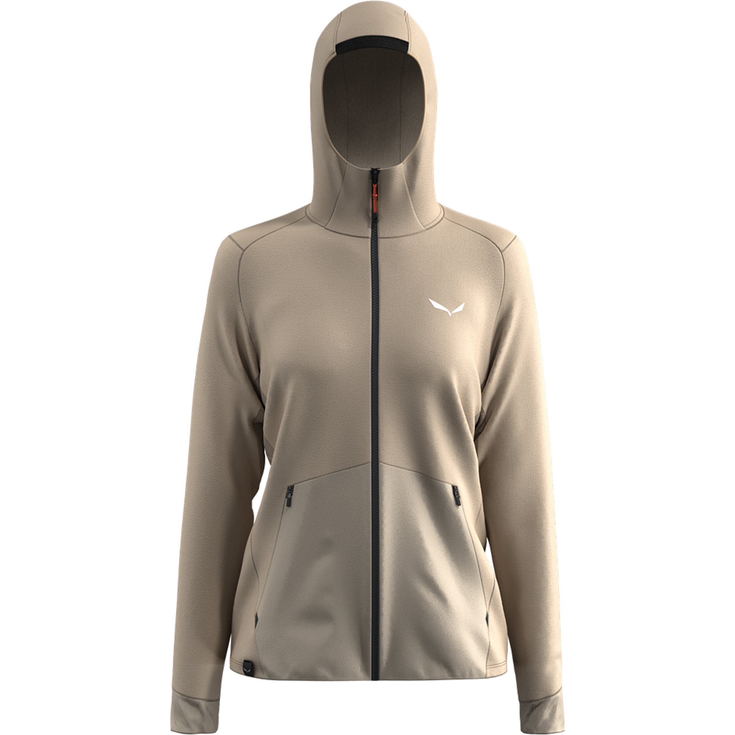 Salewa Puez AM/DST Damen Fleecejacke beige Größe M Trekking Hautfreundlich Lyocell (Tencel)