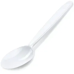 Löffel (PP) wiederverwendbar weiß 18,5cm