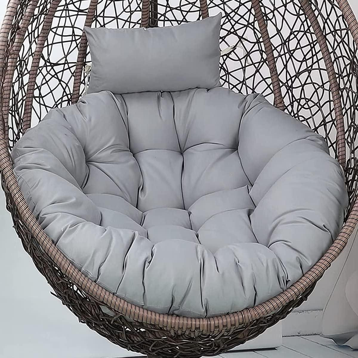 Vervangingskussen voor eierstoel en hangstoel, rond met extra dikke vulling, 115 x 115 cm