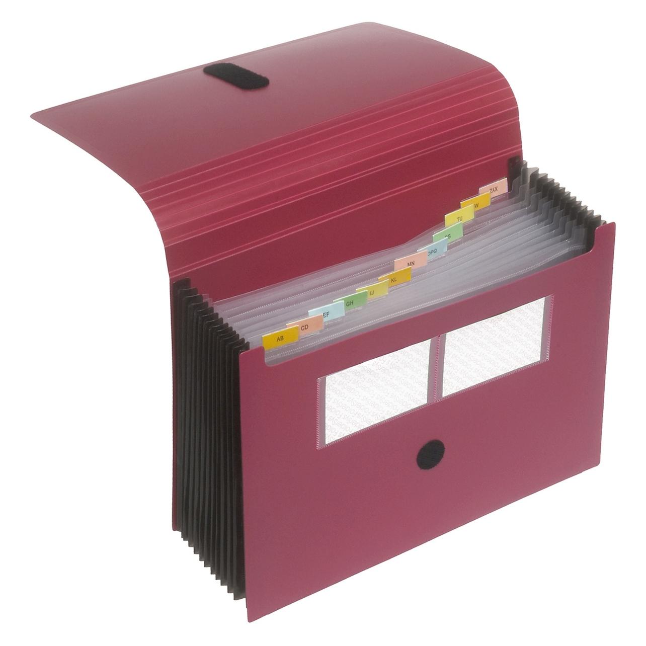 Foldersys Fächermappe 12 Fächer rot (A4) (70006-88)