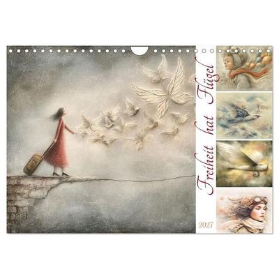 Freiheit hat Flügel (Wandkalender 2027 DIN A4 quer), CALVENDO Monatskalender