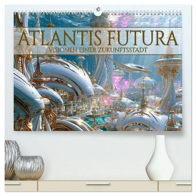 Atlantis Futura - Visionen einer Zukunftsstadt (hochwertiger Premium Wandkalender 2027 DIN A2 quer), Kunstdruck in Hochglanz