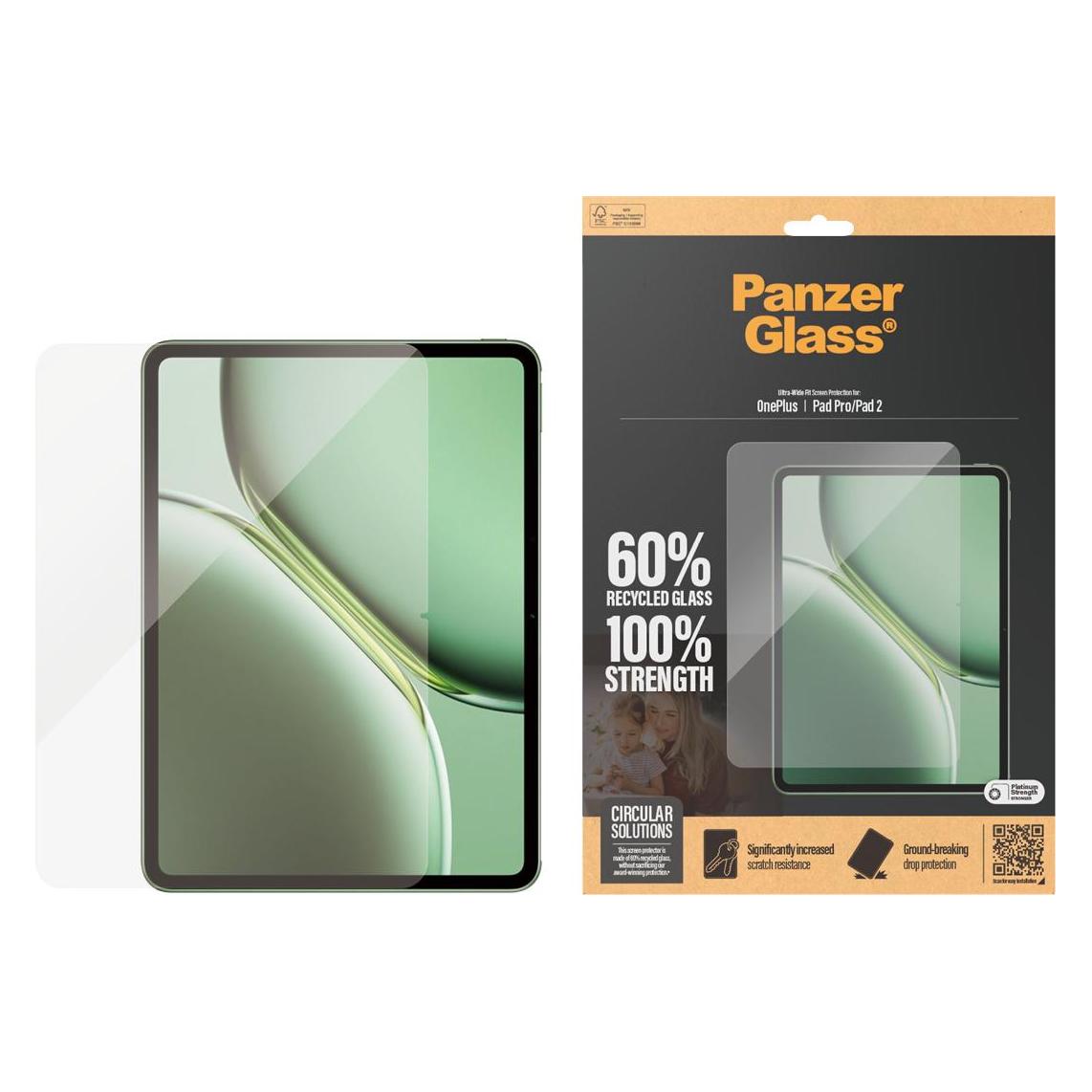 PanzerGlass Ultra-Wide Fit (1 Stk., OnePlus Pad, OnePlus Pad 2) (7037)