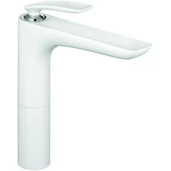 KLUDI BALANCE Waschschüssel-Einhandmischer, Einlochmontage, Auslaufhöhe 210mm, 522969175, Farbe: Weiß / Chrom