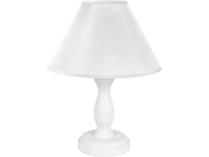 Tischleuchte Stefi, Weiß, Holz, 28 cm, Lampen & Leuchten, Innenbeleuchtung, Tischlampen, Tischlampen